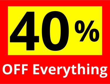 40% off everything
