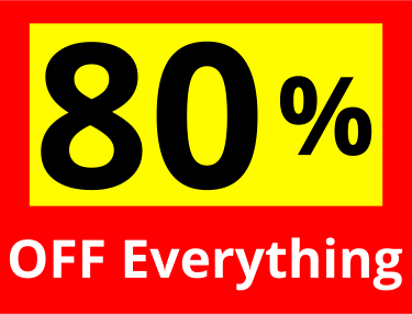 80% off everything