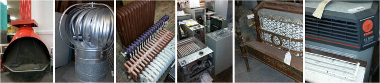 Sample of heating and cooling products.